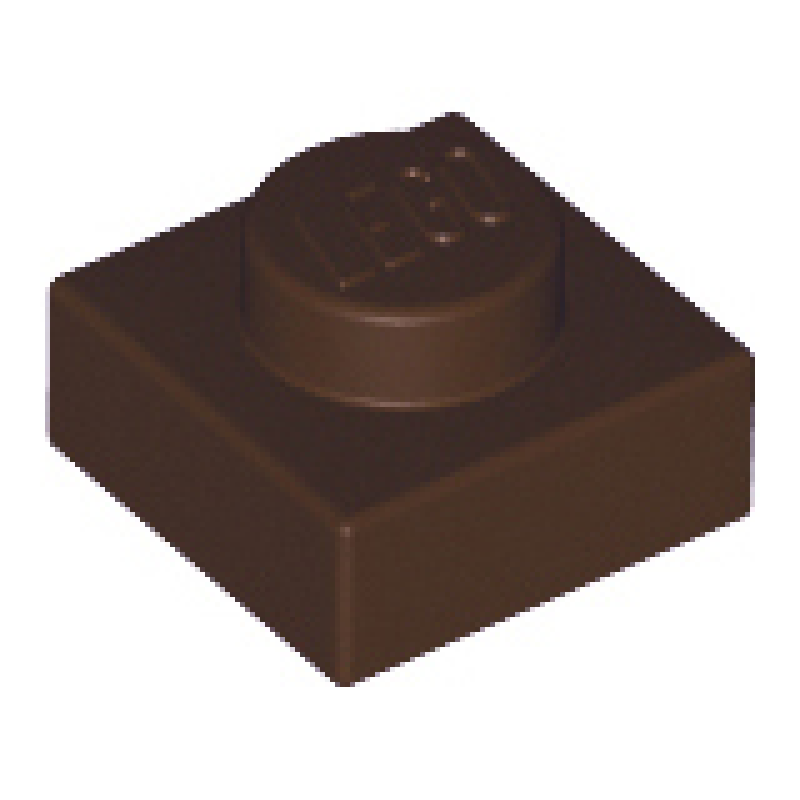 Plaat 1x1 Dark Brown